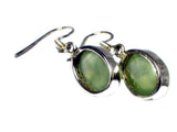 PREHNITE Sterling Silver 925 Gemstone Earrings - (PRE2605171)